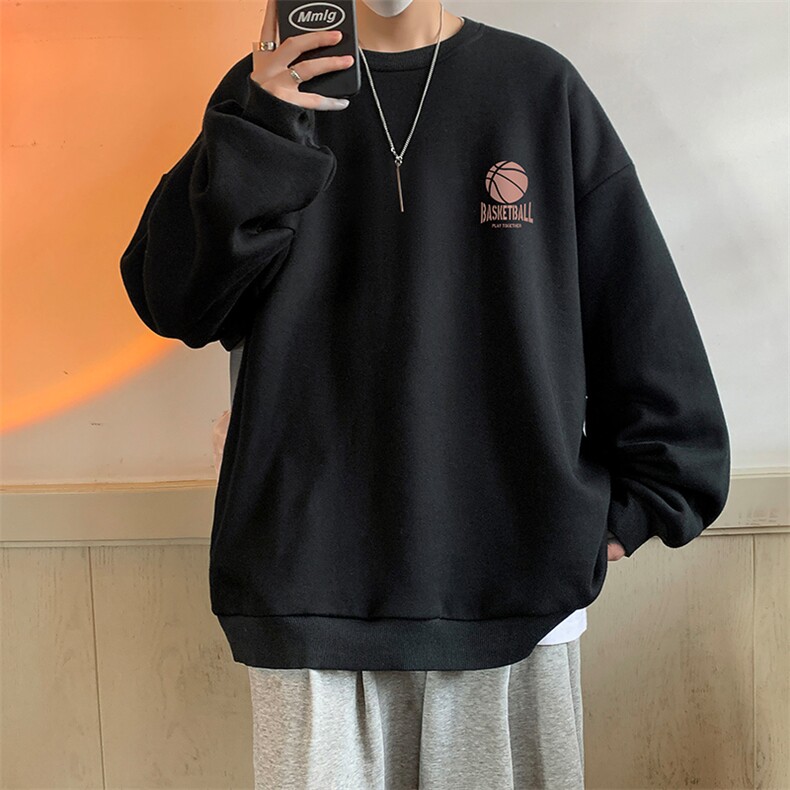 圆领卫衣男大码加厚加绒长袖t恤男S6237-P28 加绒款-P33图片