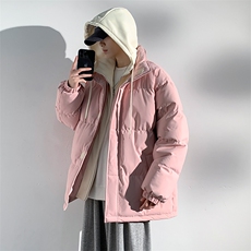 冬季青少年连帽假两件外套加绒加厚休闲简约棉衣棉服5303-P85，男装棉衣，电商B306