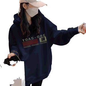 美式复古卫衣女春秋连帽oversize慵懒风秋冬季情侣装加厚外套潮图片