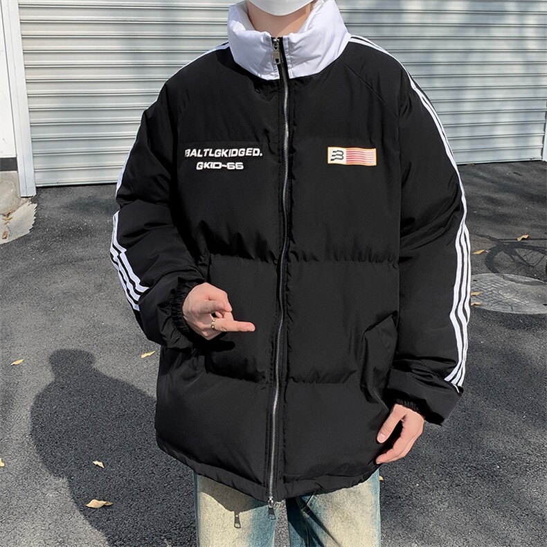 棉服外套男韩版潮流高街帅气冬季保暖2024新款ins棉衣MF236-P83,男装棉衣,星座412-3
