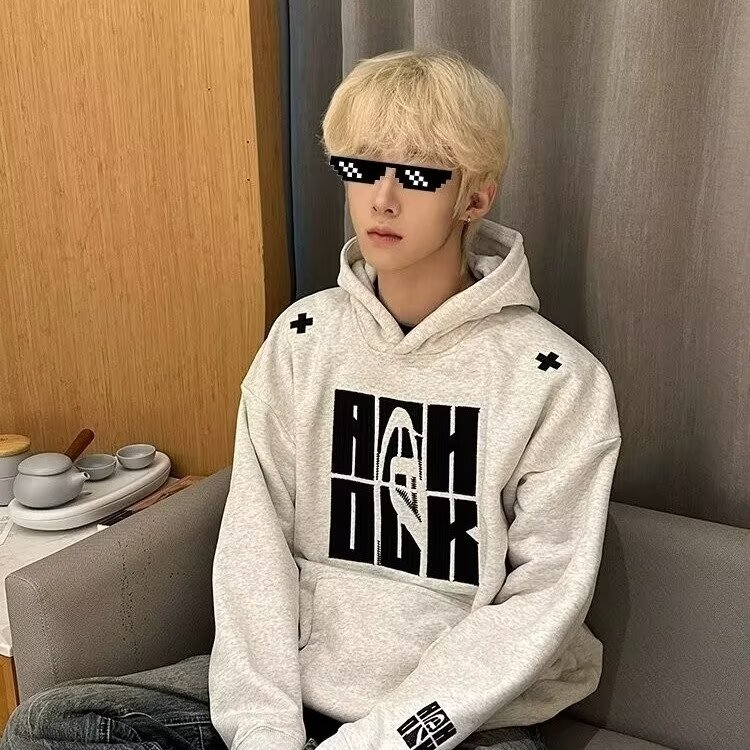 网图美式复古刺绣连帽卫衣男常规WY1188-特P50加绒JRY1188-特P63,男装卫衣,星座1007（原301D）