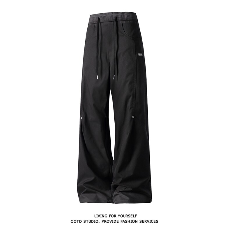 高品质白底得物秋季新款休闲裤男宽松扎染渐变工装长裤KZ938-P50,男装工装外套,星座301C-5