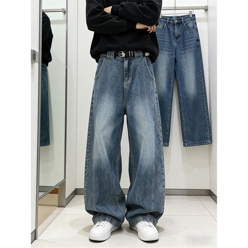 直筒牛仔裤男长裤A151-P40，男装牛仔裤，电商D312