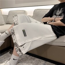 短裤男夏季薄款外穿休闲五分中裤新款潮流宽松运动裤子AK653-P28，男装牛仔裤，星座1008-2