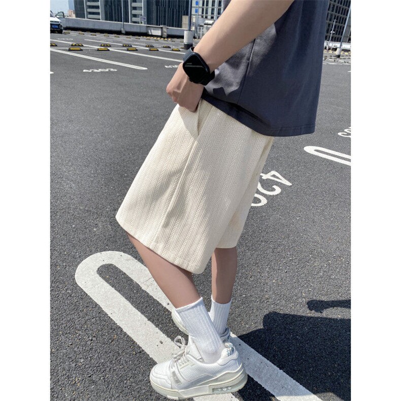 夏季新款潮流宽松休闲麦穗条宽松百搭短裤B315-K25567-特p30控58,男装休闲裤,电商B315