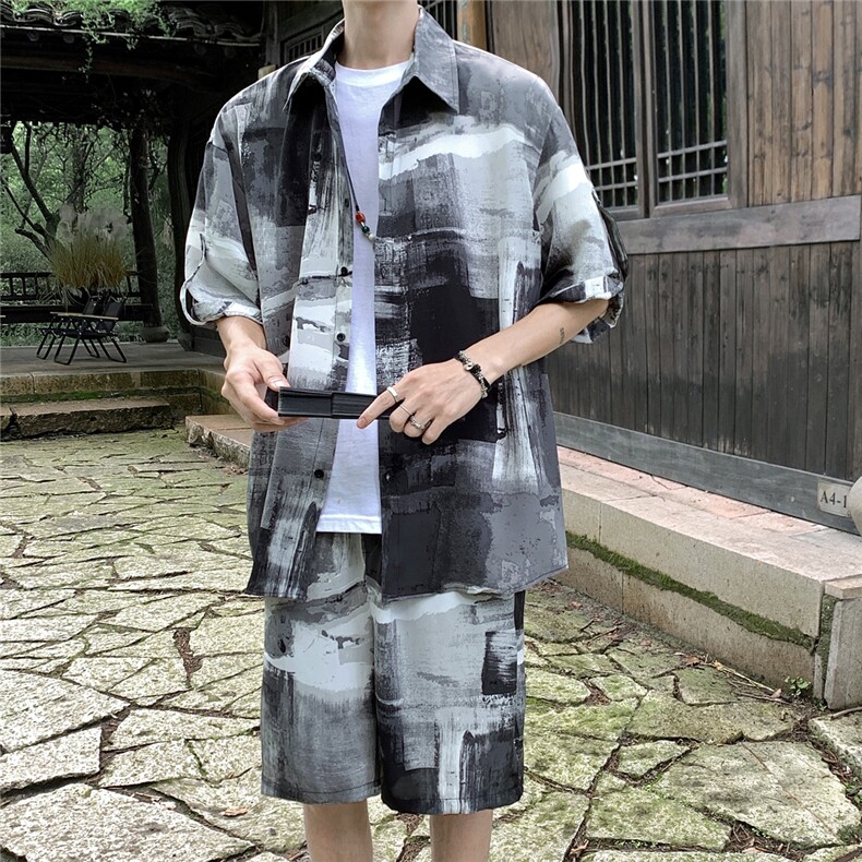 小河套装TZ77826特P50衬衫DCS77827特P30DK77828特P20套装控98,男装衬衫,星座226-1