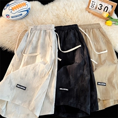 2025夏季扎染直筒宽松速干短裤大码休闲裤A017K738P35，男装休闲裤，电商A017