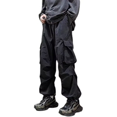 【档口现货】DA775-批38美式复古工装裤夏季束脚休闲阔腿长裤，男装工装外套，星座603-2