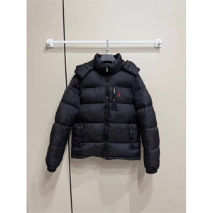 R/L拉夫小马刺绣可拆卸连帽防风保暖男女棉服外套MF99 P140图片