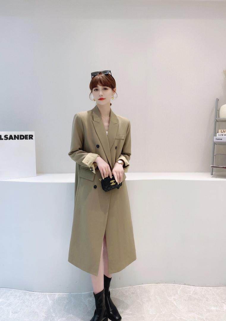 现货/韩系长款西装外套档口主推，女装西装，HEMAIXI 和麥熙