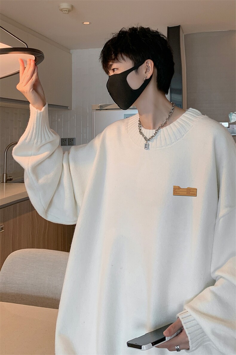 半高领毛衣男士大码针织衫男毛线衣男M18293-P45加绒款-P65,男装针织衫/毛衣,电商A040