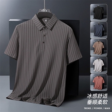 夏季新款无痕短袖Polo衫冰丝锦氨T恤HS1167-P38，男装T恤，星座1206（原A206）
