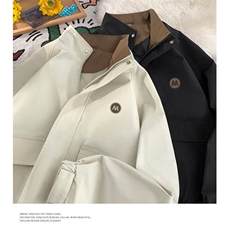 W9837-P53网图现货新款夹克立领外套潮流百搭工装上衣，男装夹克，星座1608-2