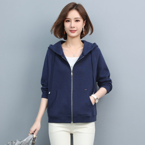 2021秋季新款简约时尚减龄连帽宽松休闲舒适卫衣，女装卫衣/绒衫，鑫鑫格