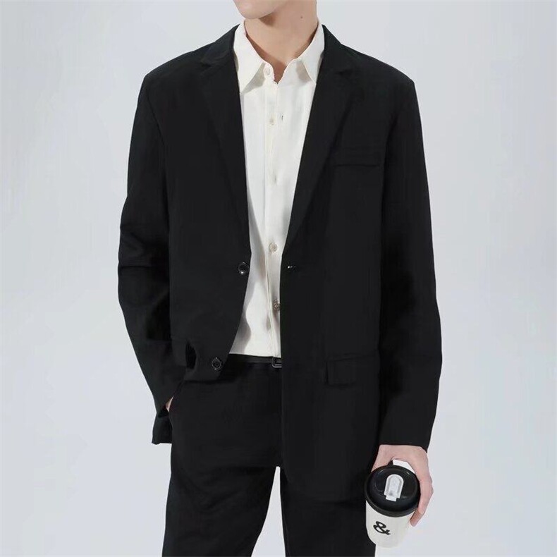 轻商务休闲抗皱免烫小西服男士春秋宽松简约西装夹克外套XD15,男装夹克,星座1116A-2（原606A-1）