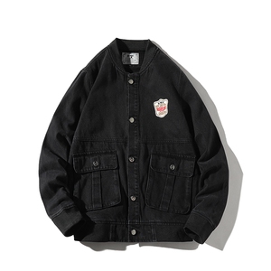 男士外套春春季新款牛仔衣男棒球服夹克衫韩版休闲修身潮8169-P80图片
