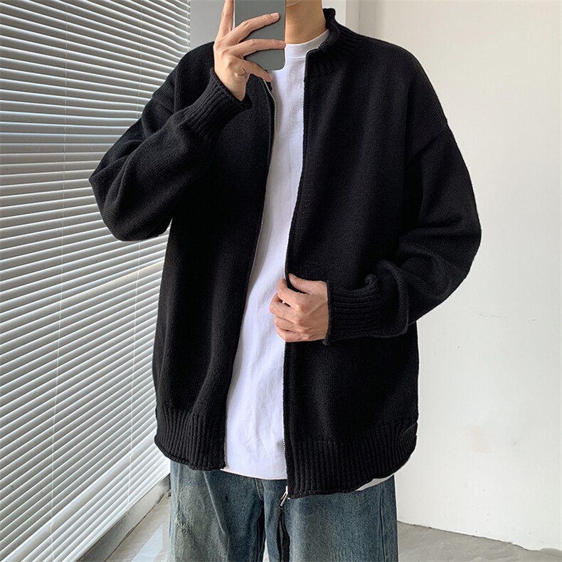 秋冬季新款开衫毛衣外套韩版宽松休闲慵懒风加厚针织衫,男装针织衫/毛衣,星座410-7