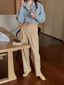 〖现货〗 秋冬新款 直筒扡地裤图片