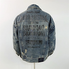 2025新款男士冬季翻领牛仔羽绒服外套D213-6288-P430，男装工装外套，电商D213