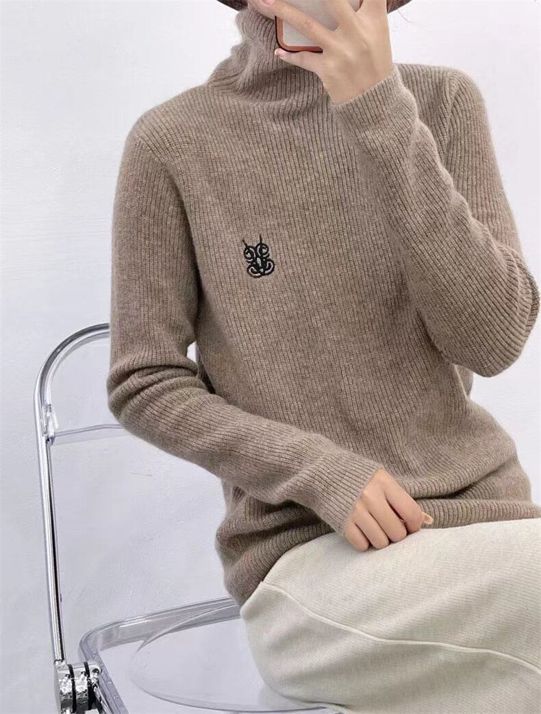 秋季新款舒适显瘦时尚百搭牵牛花元宝针套头毛衣,针织衫/毛衣,恒恩羊绒
