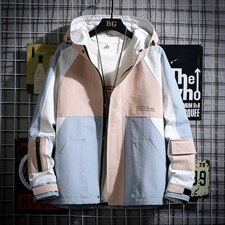 2021秋季新日系网格男魔术贴工装撞色拼接夹克外套J6012-P85，男装夹克，电商A001