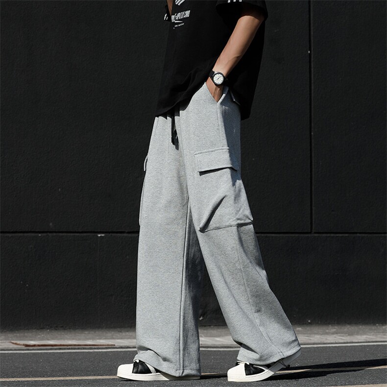 2024现货高品质宽松工装卫裤休闲大码运动阔腿裤男A351-A052-P60,男装休闲裤,电商A351