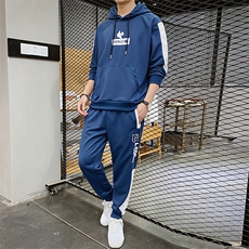 卫衣男潮ins连帽春款运动套装休闲装两件套搭配帅气DS696T，男装卫衣，电商A102
