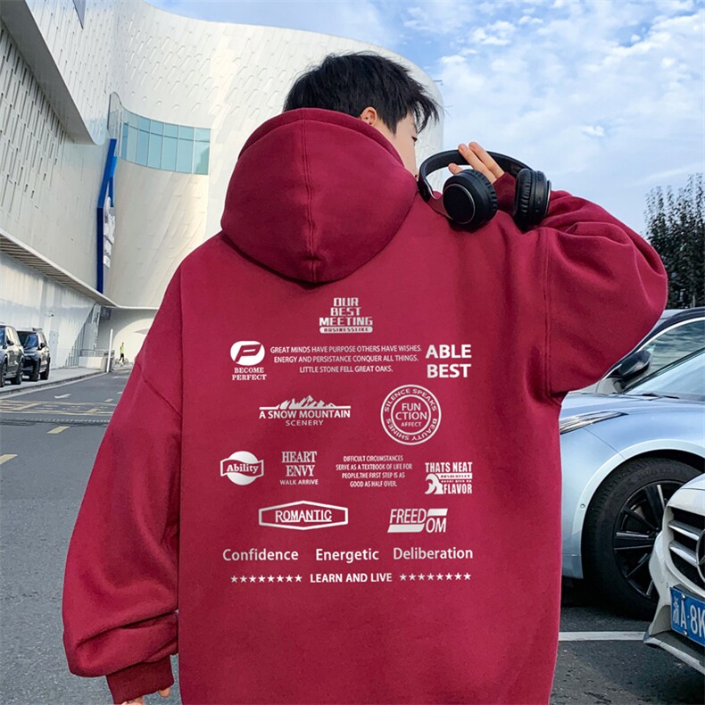 ！连帽圆领卫衣男装港风帽衫男LM175-P35,男装卫衣,电商B367