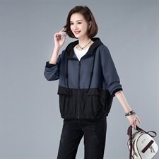 时尚春季新款女装短外套修身显瘦中长款风衣百搭休闲外套，女装短外套，秋牧寒烟
