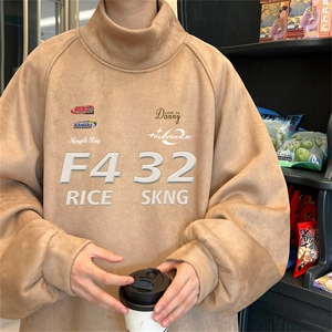 23秋季港风麂皮绒半高领卫衣GJW3345-P45控68图片