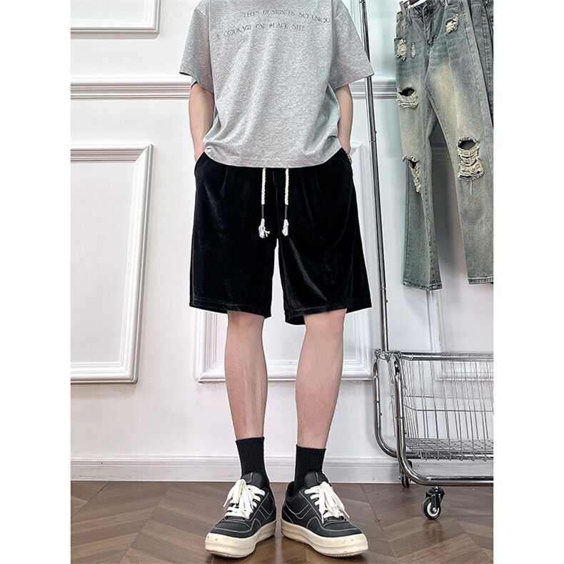 A178男女同款冰丝速干短裤休闲夏季外穿宽松休闲裤DK161-P28,男装牛仔裤,电商A178