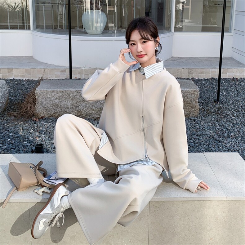 26春新款现-韩系休闲慵懒风拼接叠穿三件套2625-P200K328,女装套装/套裙,2B190