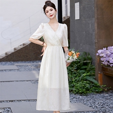 连衣裙女2025夏季新款长裙子RF2C290-5820#-P125-K188，女装连衣裙，蝶眷