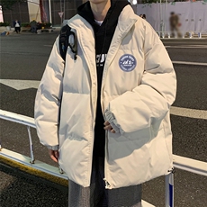 秋冬新款韩版加绒加厚保暖立领宽松棉服外套男MY2050P95控118，男装棉衣，电商A268