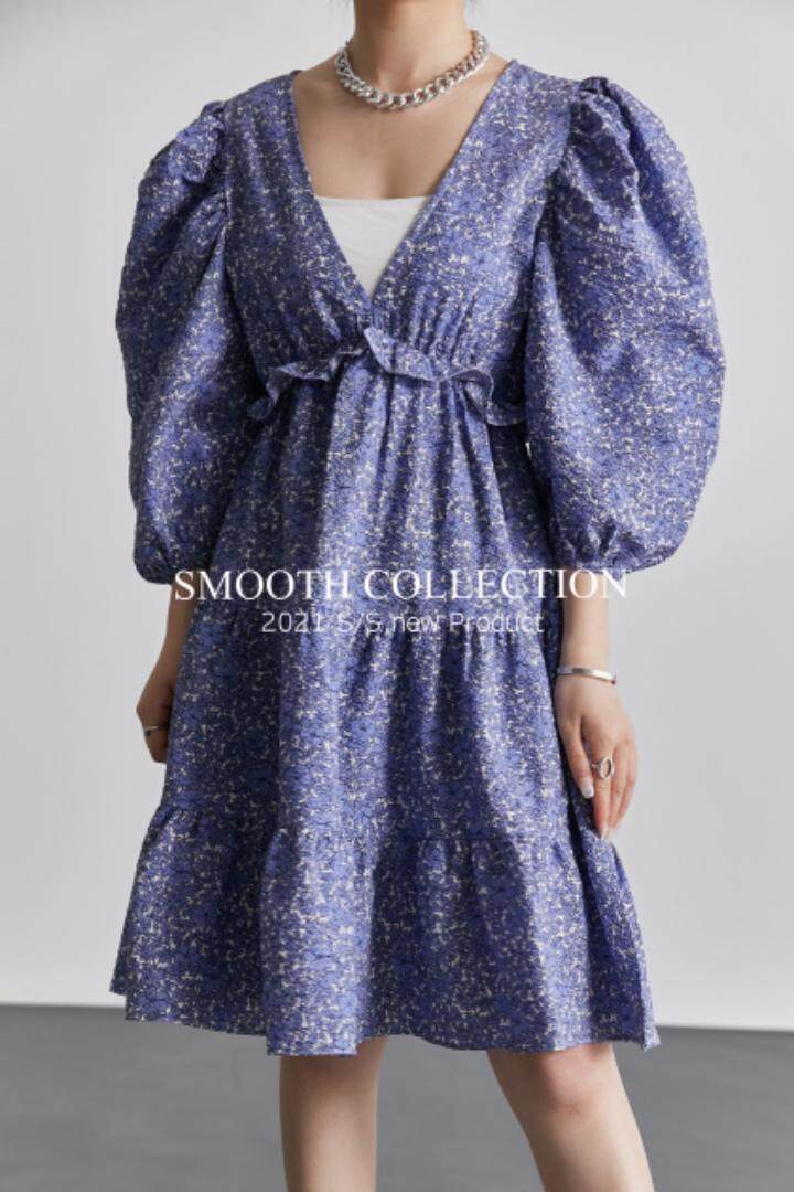 碎花连衣裙，女装连衣裙，SMOOTH