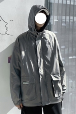 港风冲锋衣男潮牌外套男防风户外旅游服工装夹克男7210P75控108，男装夹克，星座227-7