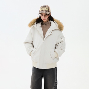 冬季美式cleanfit棉服毛领加绒加厚潮牌撞色棉服外套MY6868-P88图片