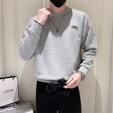 2025春季华夫格卫衣男潮流时尚休闲卫衣A9651-P45（控68），男装卫衣，星座210-3