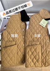 2025年秋季POLO领常规长袖修身型不连帽单排扣时尚百搭，女装棉衣/棉服，雅鹿
