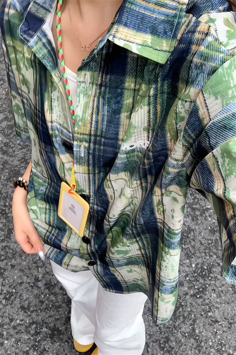 2025夏季新款港风女模大码冰丝短袖衬衫M-5XHC25464-特P25,男装衬衫,电商A022