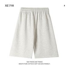 休闲时尚男生夏季宽松弹力五分裤绣标直筒运动短裤XD1712特批35，男装休闲裤，星座718