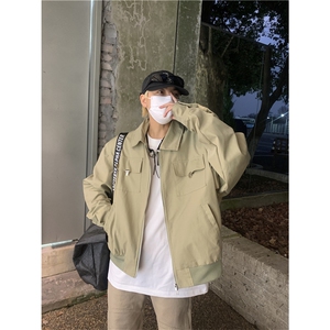 夹克男韩版潮流休闲宽松工装外套港风潮牌春秋季上衣JK06593-P65图片