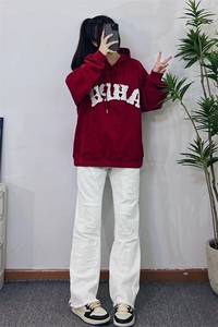 B221 美式ins高街小众假破洞修身微喇牛仔裤 LK22065-P65 控88图片