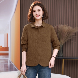 POLO领时尚短款外套女2025新款春秋装小个子妈妈休闲气质减龄上衣图片