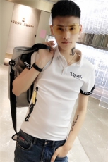 夏季短袖POLO衫男休闲社会小伙印花火半袖T恤衫C301B-PL08，男装Polo衫，电商C301B