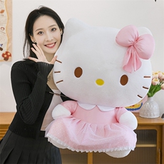 蝴蝶结凯特猫潮流床上伴侣摆件