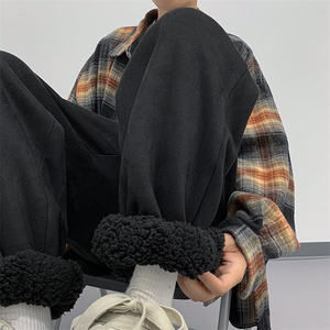 棉花绒加厚束脚裤男生休闲裤KD566-P50图片