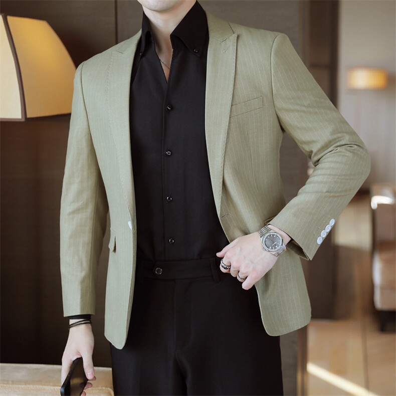 26做货-男士休闲西装修身韩版西服外套小西装上衣DX6932P165,男装西服套装,电商D216