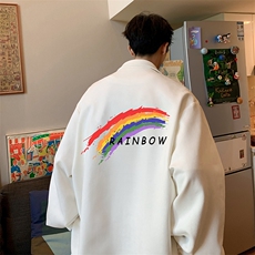 麂皮绒夹克男大码立领褂子外套JK85064-P68加绒款-P78，男装卫衣，电商A040