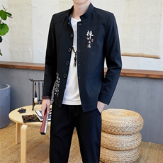 2021春秋季唐装中山装男士修身礼服中国风套装民国服男装YK809-P100，男装夹克，星座509